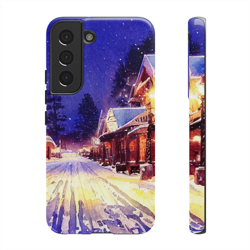 Estes Park After the Christmas Parade - Impact Resistant Phone Case Samsung Galaxy S22 Glossy